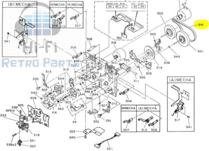 KENWOOD KX-W8020 belts kit - Image 3