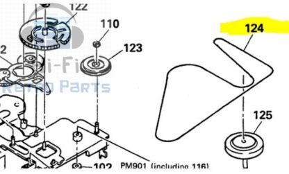 SONY WM-BF608 belts kit - Image 2