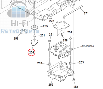 SONY CDP-CE545 belts for CD tray - Image 3